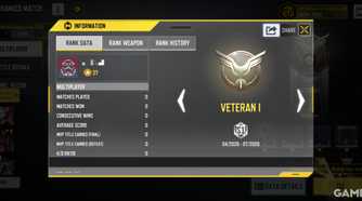 Cod Comp Ranks All Call of Duty Mobile Rank Requirements