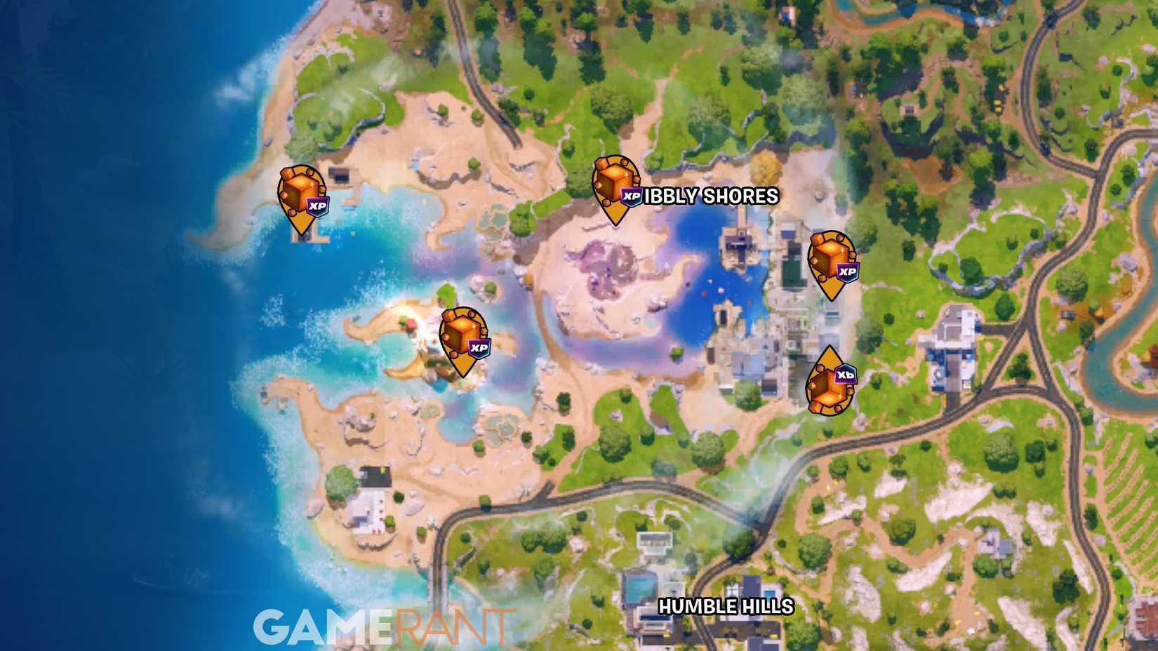 All Squibbly Shores Chaos Cube Locations