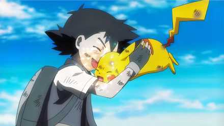 Ash and Pikachu from Pokémon I Choose You
