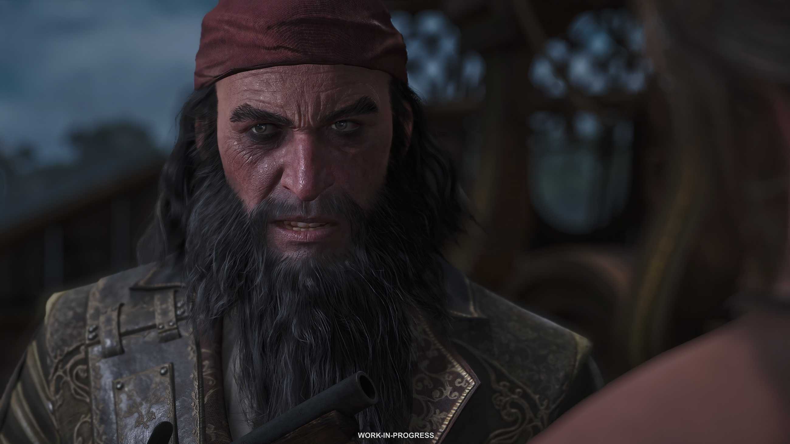 assassins creed black flag resynced - blackbeard closeup