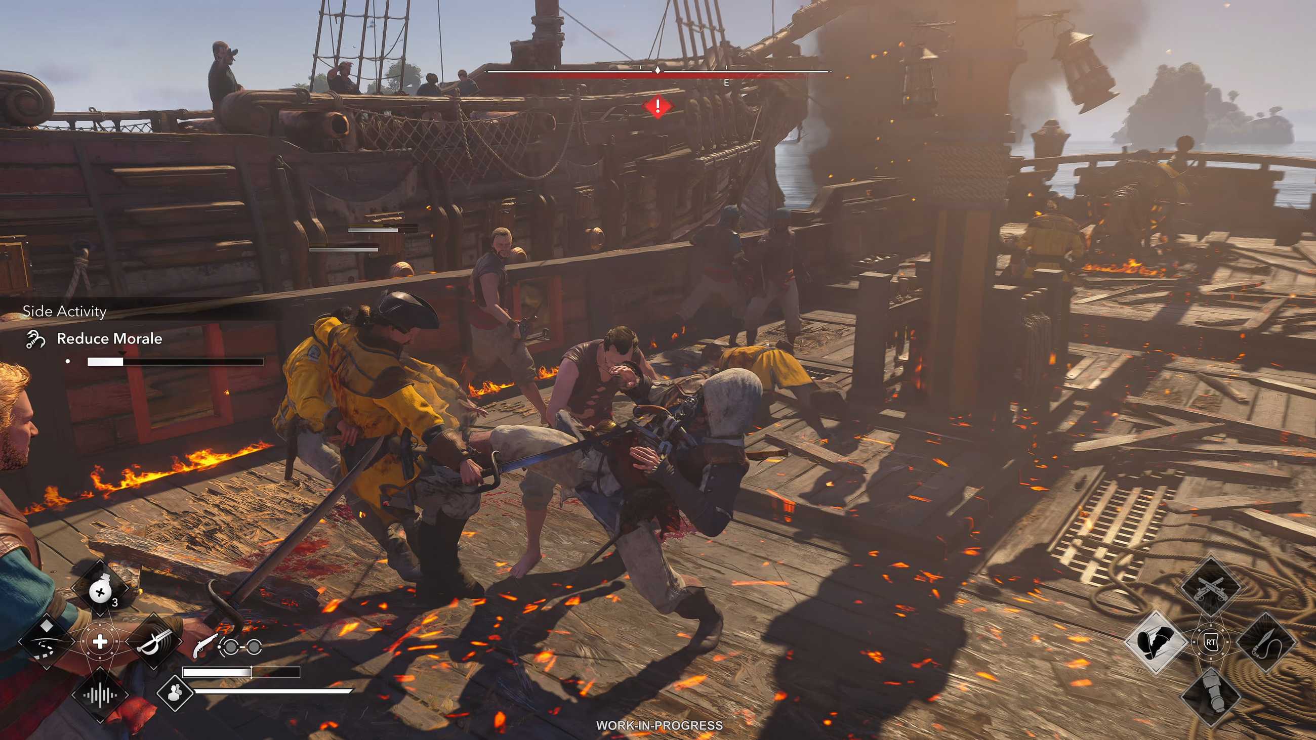 assassins creed black flag resynced - kick attack in combat