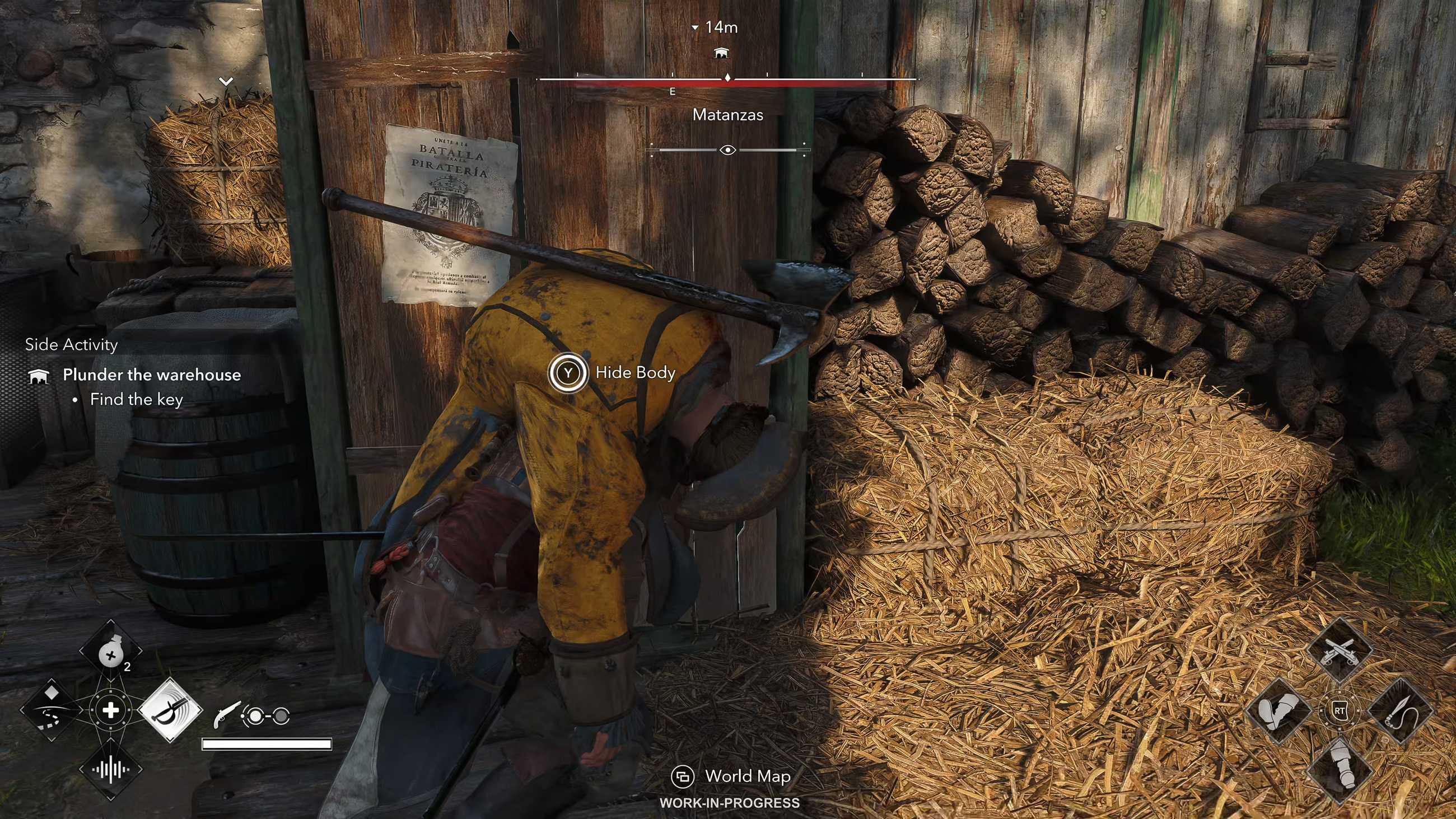 assassins creed black flag resynced - stealth hiding body