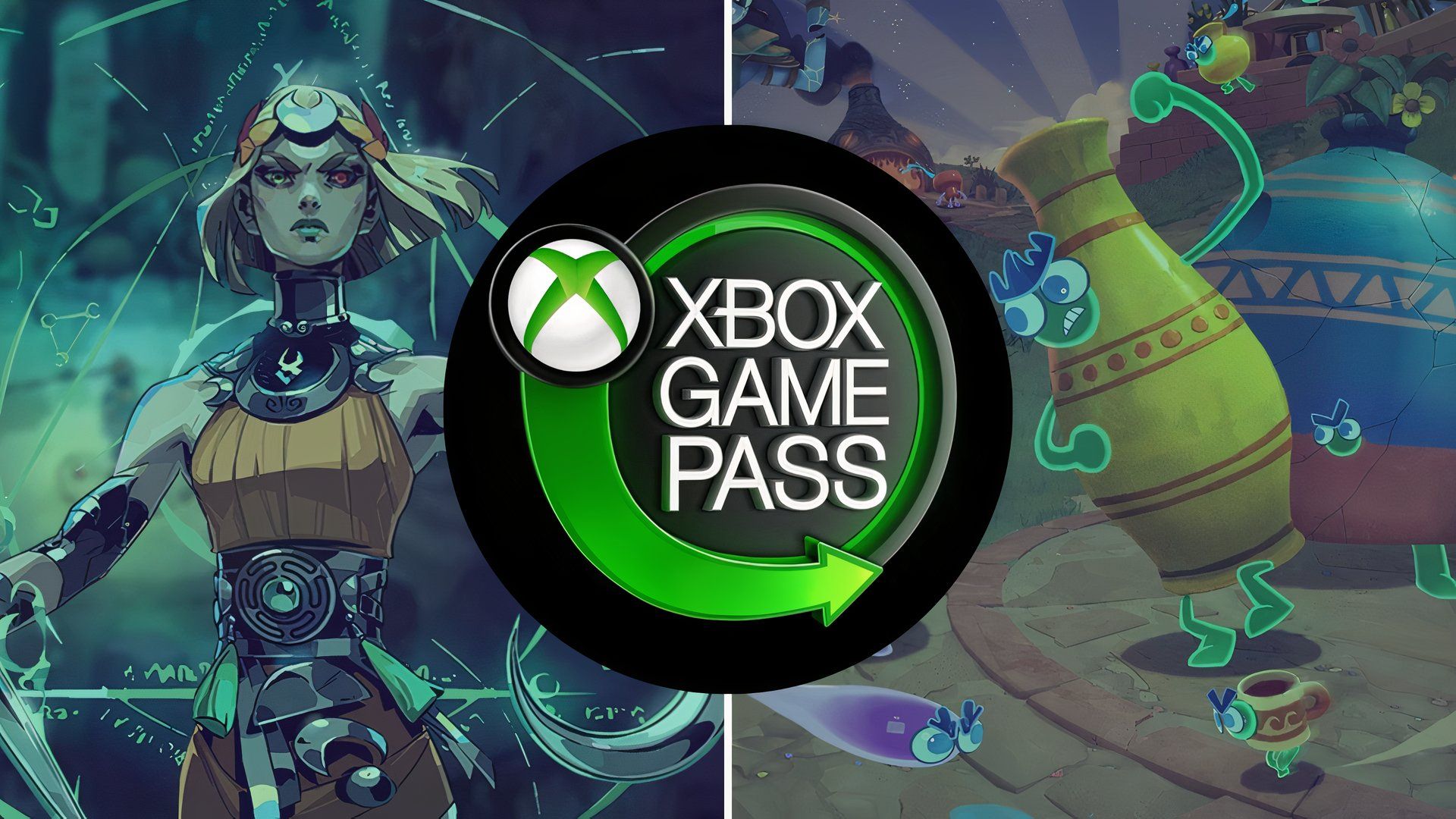 Hades 2 and Kiln covers behind the Xbox Game Pass logo