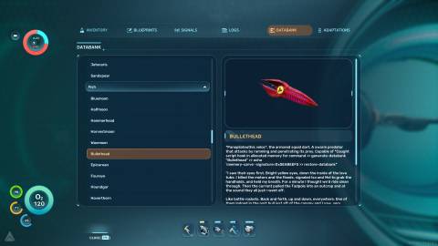 Bullethead Databank in Subnautica 2