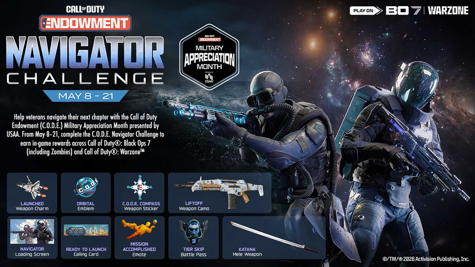 Call of Duty Endowment Navigator Challenge Event Rewards