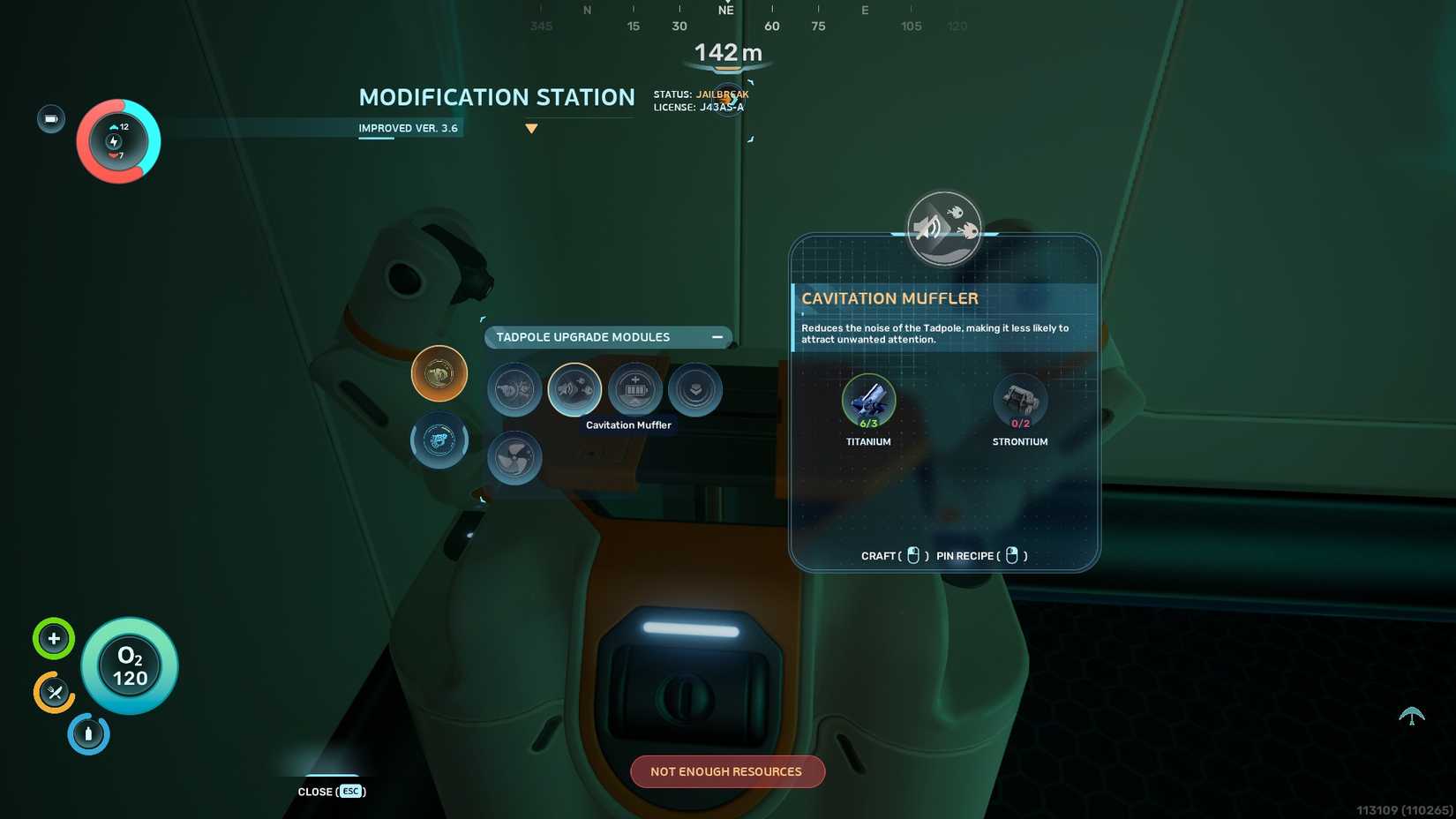 Cavitation Muffler Recipe from Subnautica 2