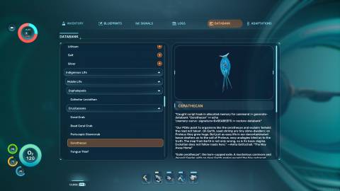 Cerathecan Databank in Subnautica 2