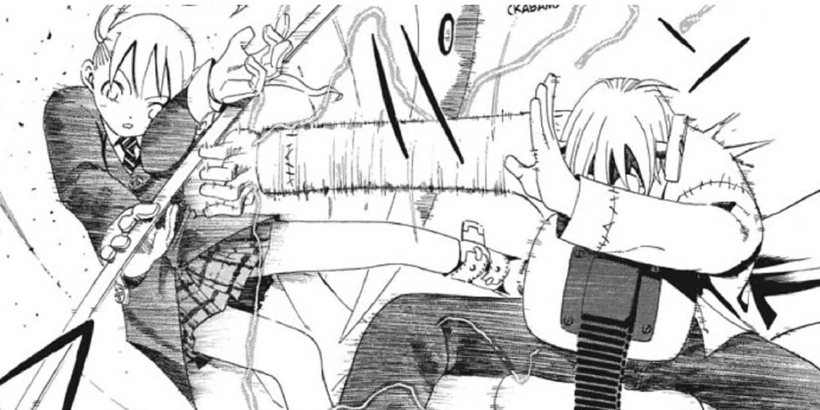 Chapter_2_-_Stein_hits_Maka_with_his_wavelength