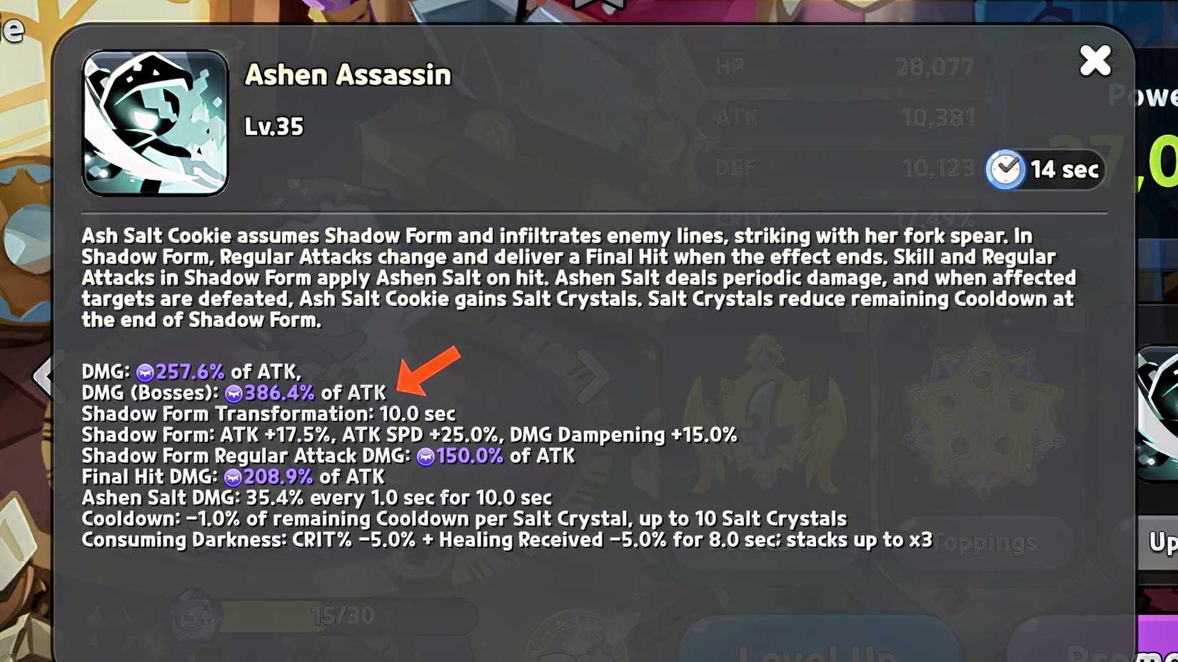 cookie run kingdom ash salt cookie skills