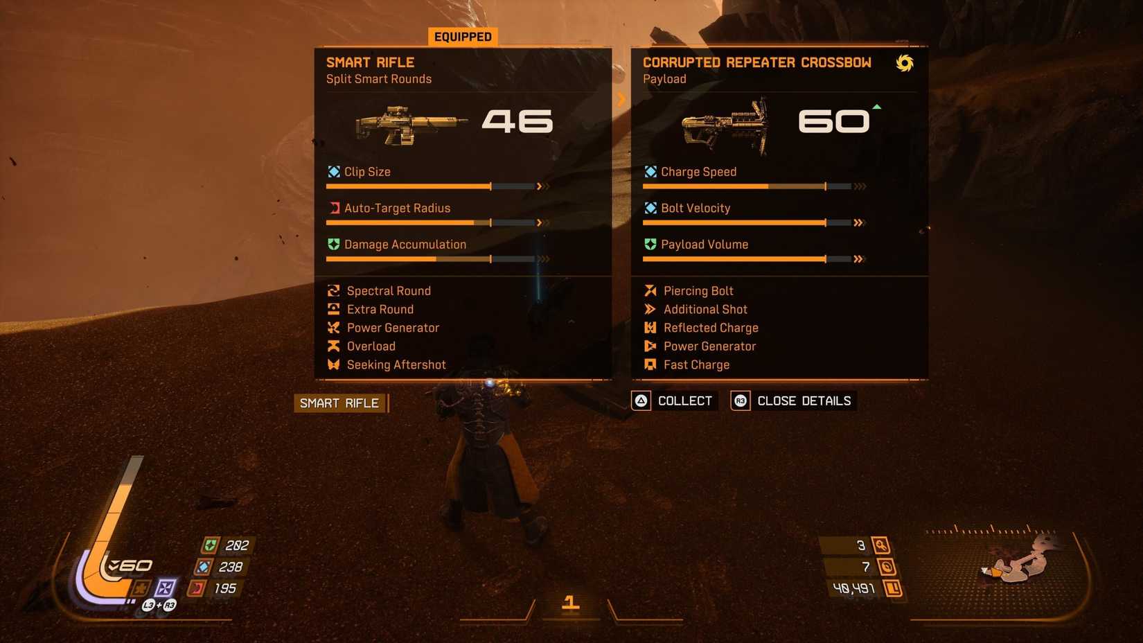 Corrupted weapons of Saros
