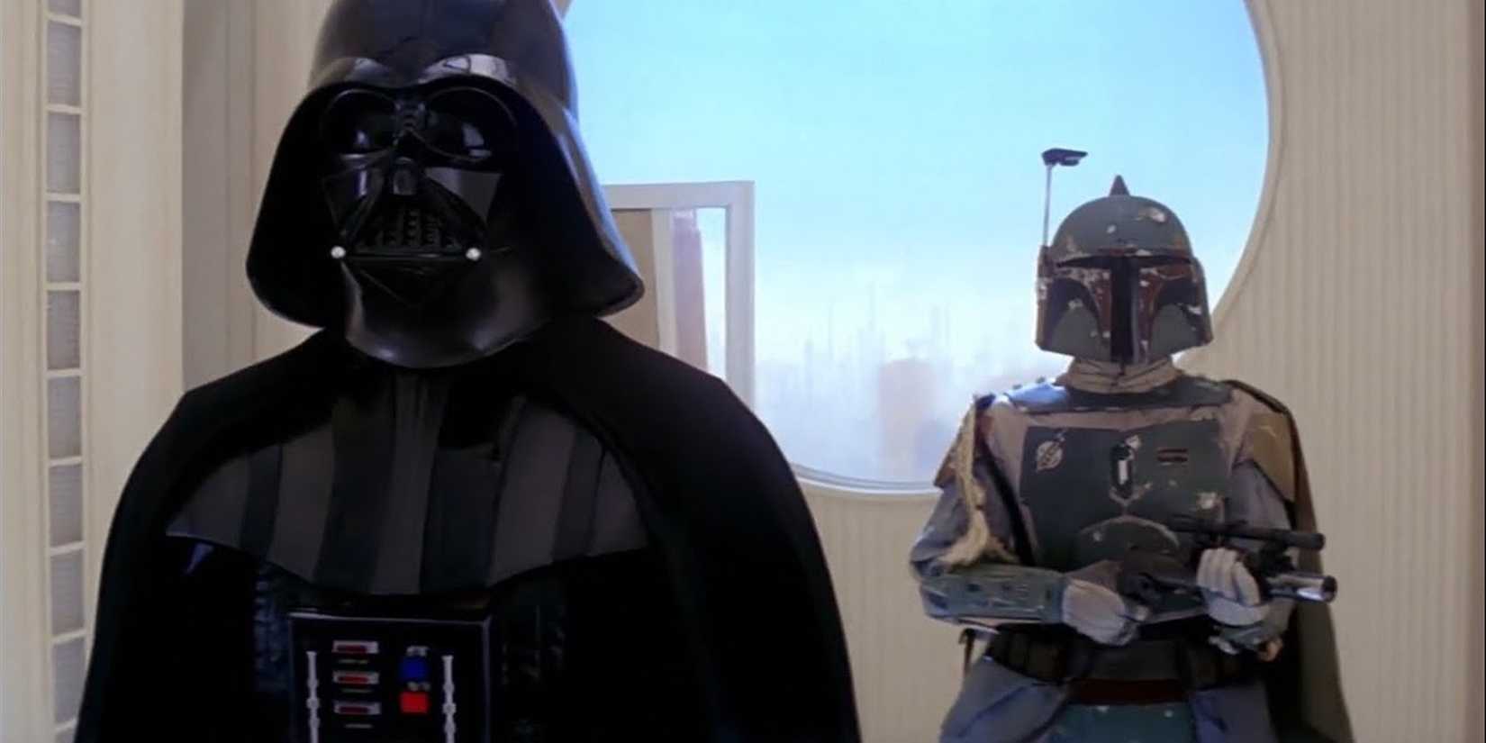 Darth Vader och Boba Fett i Cloud City.