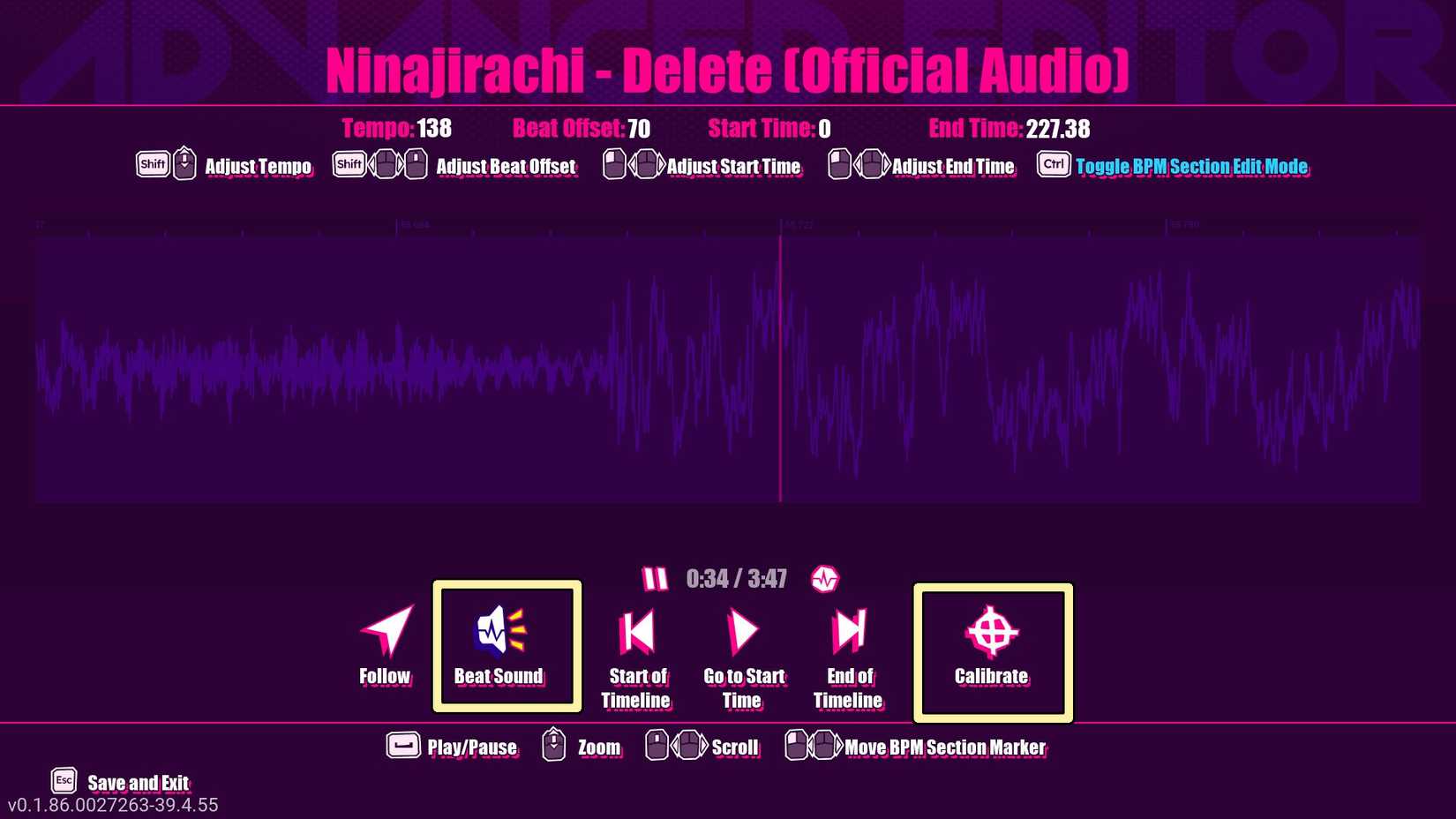 Using BPM calibration tools for imported tracks in Dead as Disco