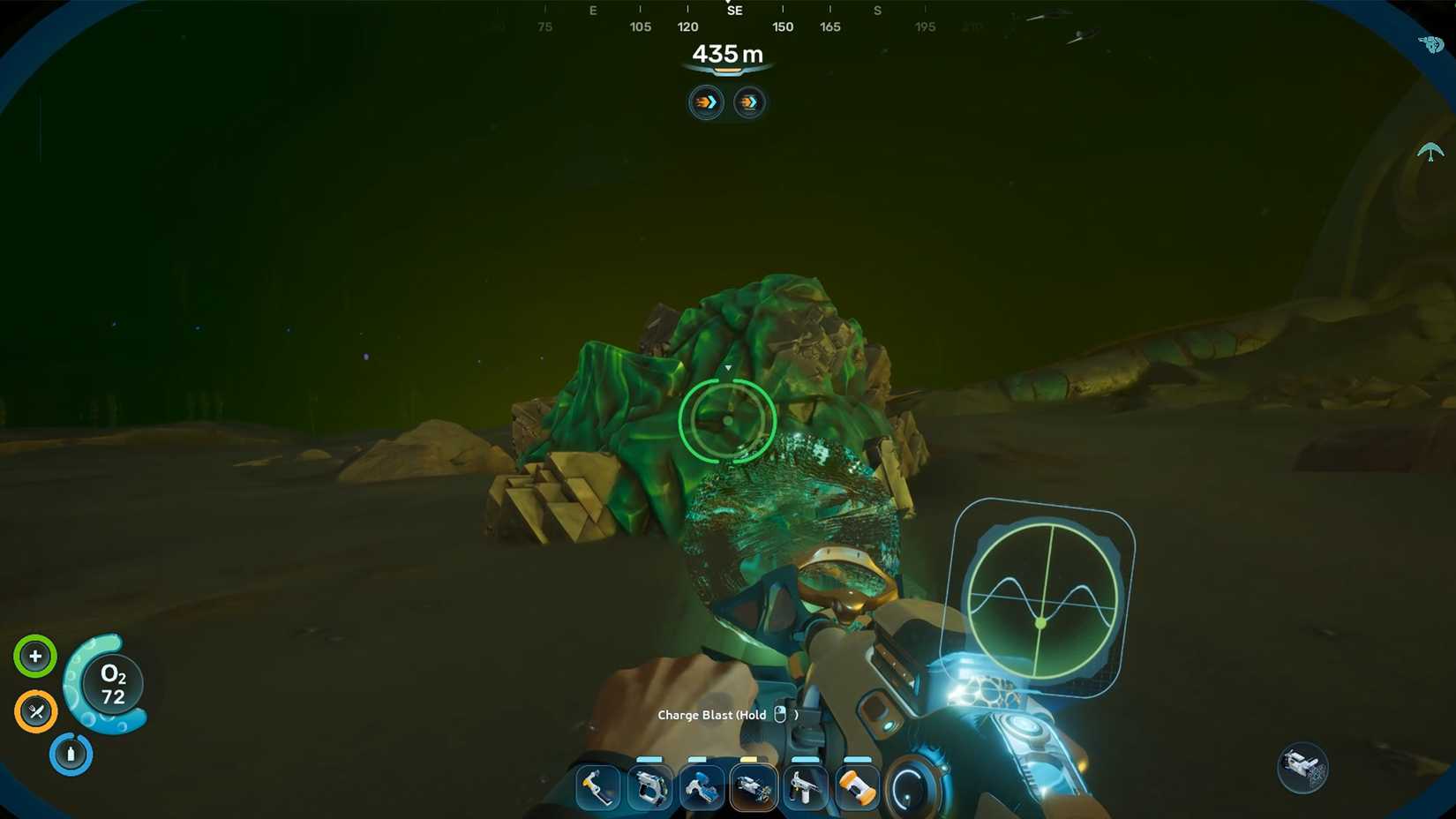 Destroying Mineralized Clinker in Subnautica 2