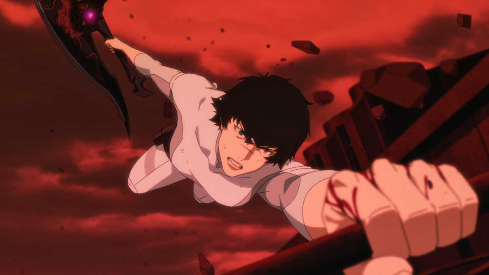 Devil May Cry Season 2 Lady holding to dear life