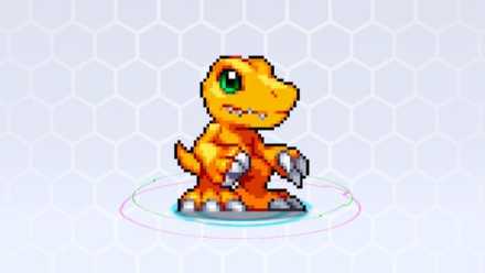 digimon up agumon pixel version