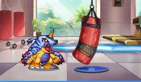 digimon up gabumon training