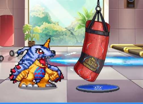digimon up gabumon training