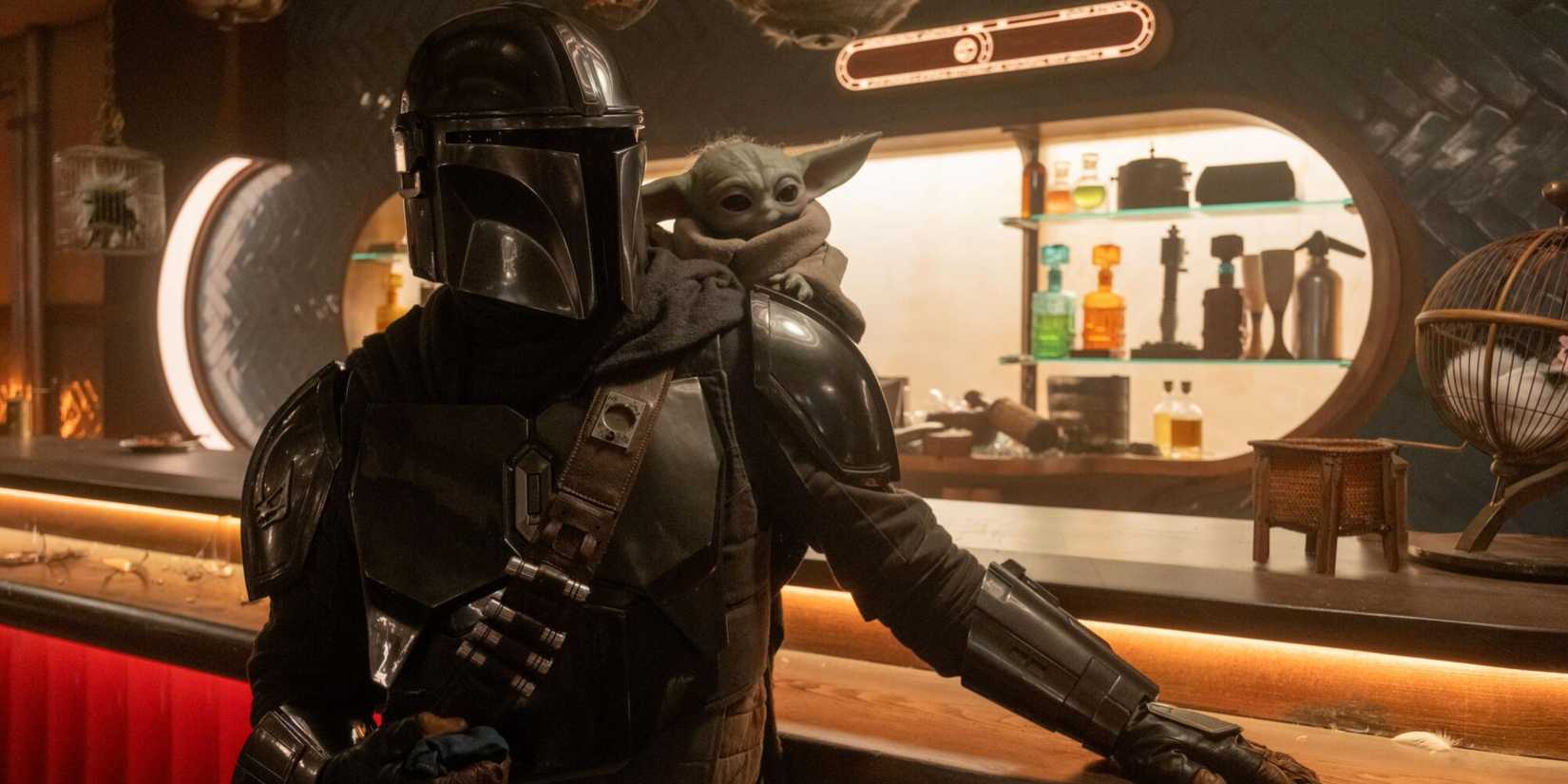 Din Djarin and Grogu in The Mandalorian and Grogu
