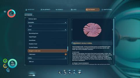 Dragon's Scale Coral Databank in Subnautica 2