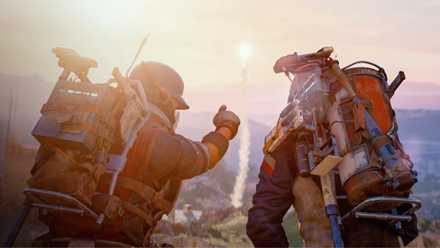 arc raiders sat together watching flare