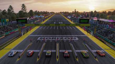 starting line of the forza horizon 6 festival