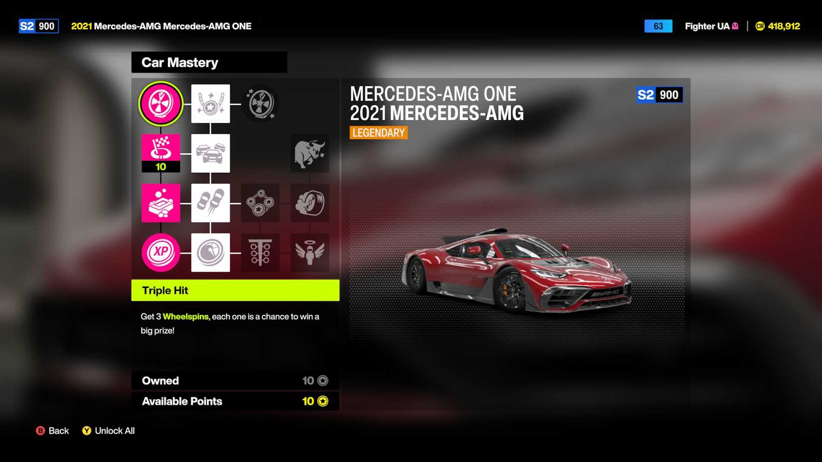 Forza Horizon 6 Car Mastery Legendary Mercedes-AMG ONE