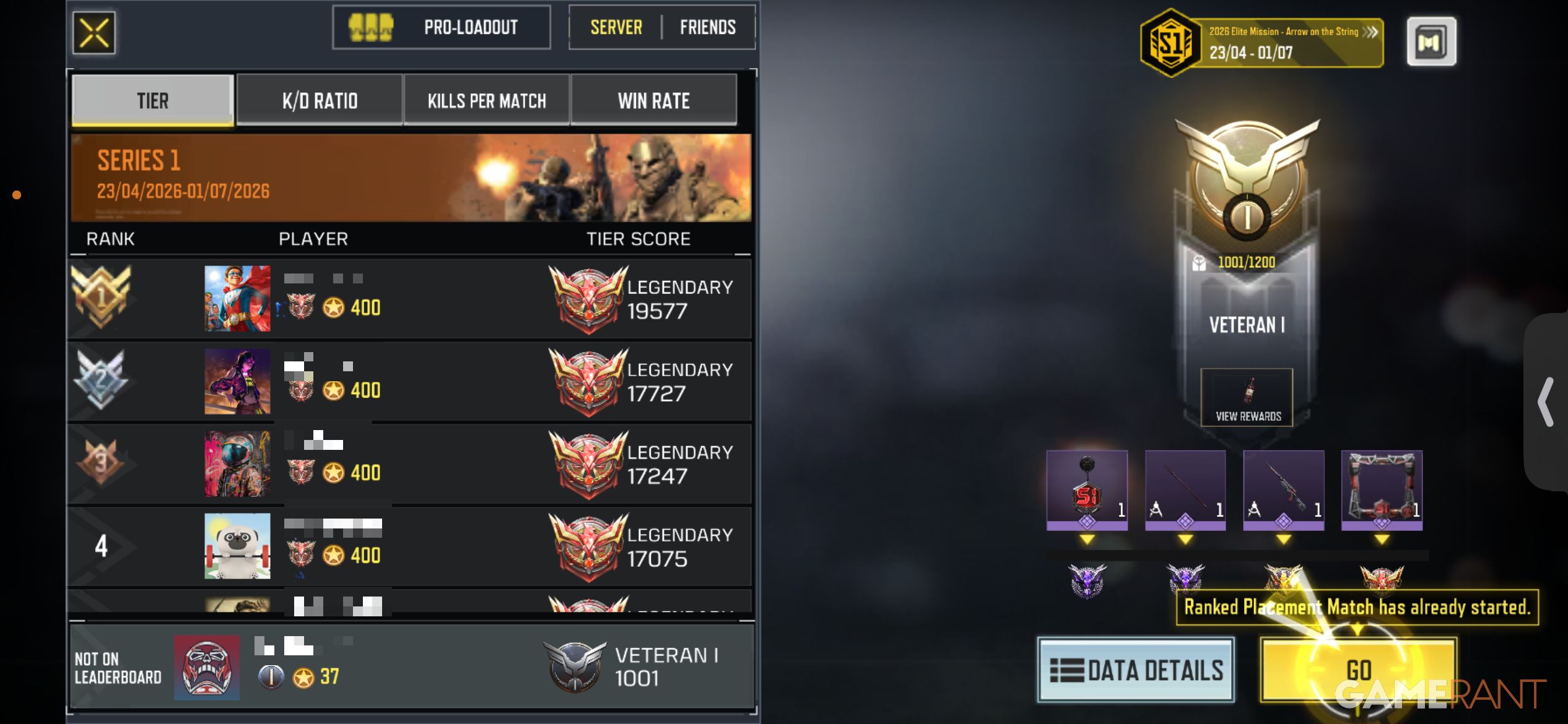 All Call of Duty Mobile Rank Requirements
