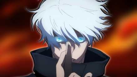 An image of Gojo Satoru using his domain expansion as the strongest ones in Jujutsu Kaisen