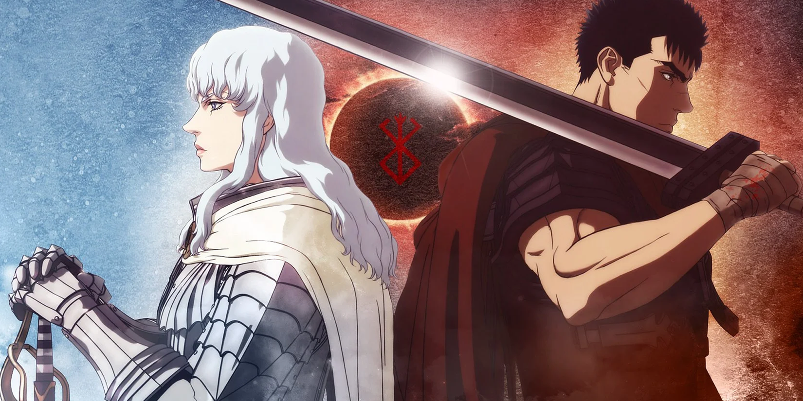 Griffith and Guts in Berserk