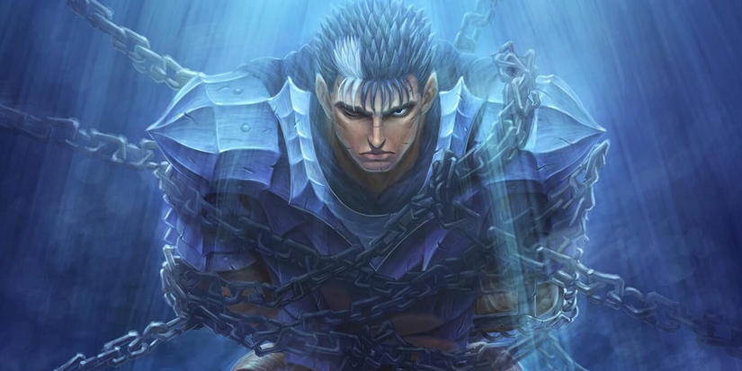 Guts in chains in Berserk