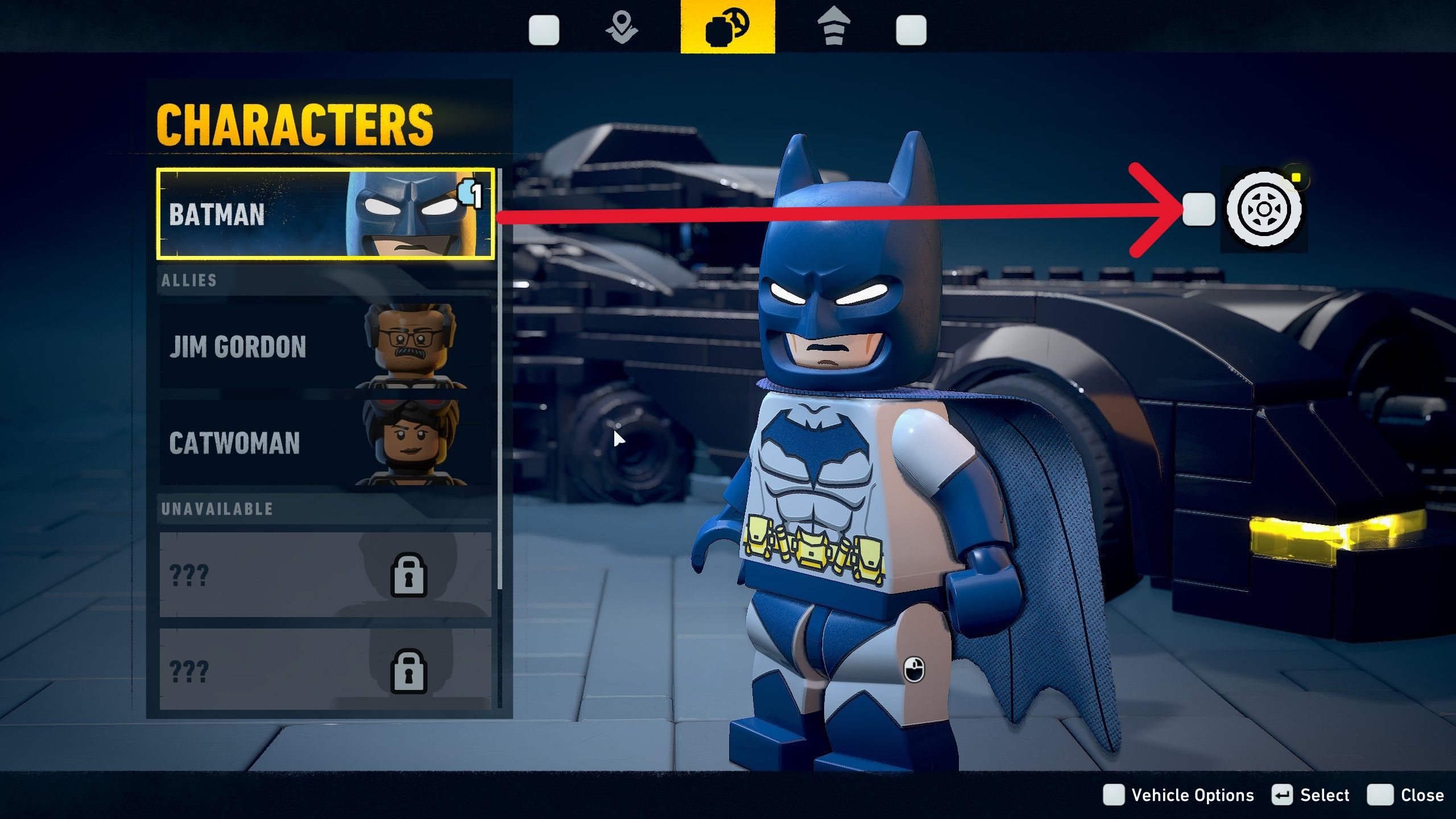 All Vehicles in LEGO Batman Legacy of the Dark Knight