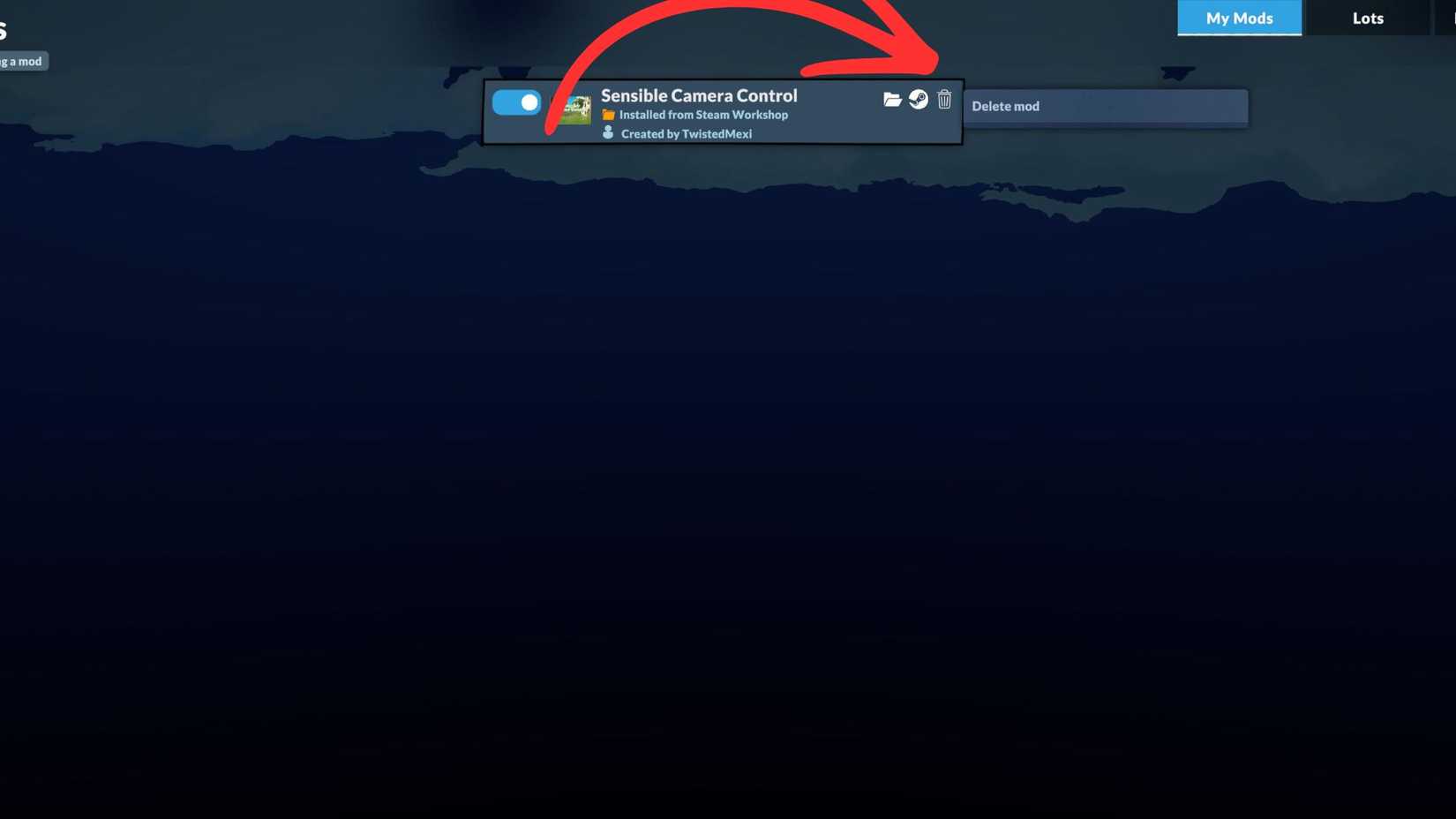 How to delete mods in Paralives
