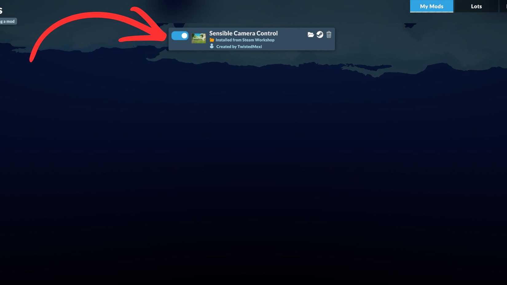 How to enable and disable mods in Paralives