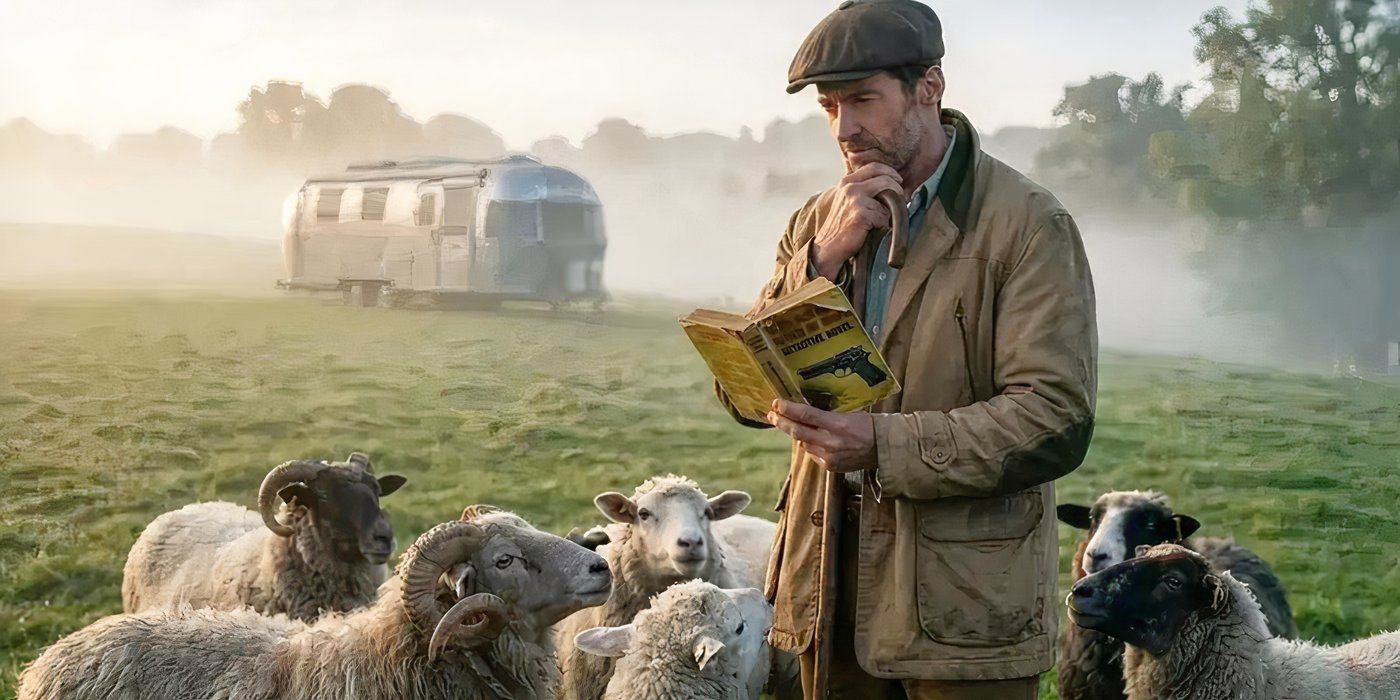 Hugh Jackman membaca untuk kawanan domba di The Sheep Detectives