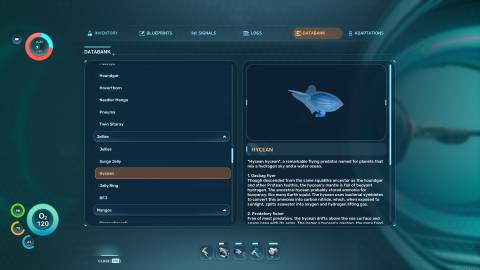 Hycean Databank in Subnautica 2