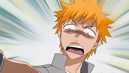 Ichigo looking shocked after being offered something.