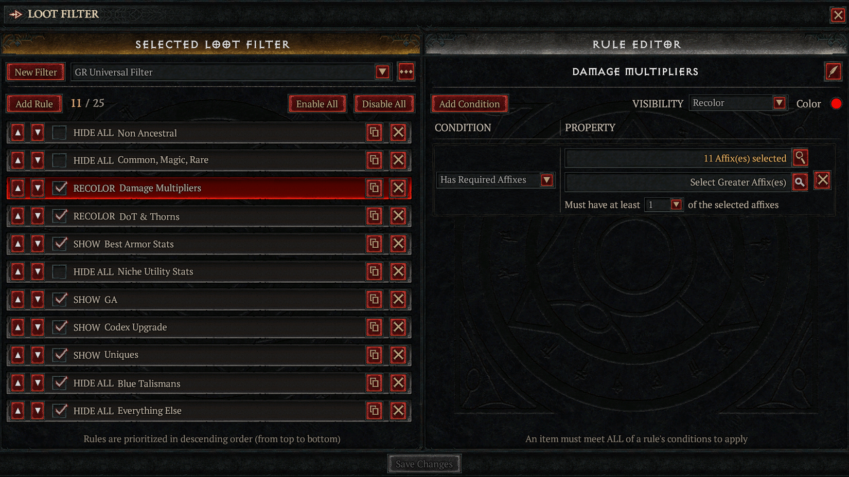 Diablo 4 Best Loot Filter Codes