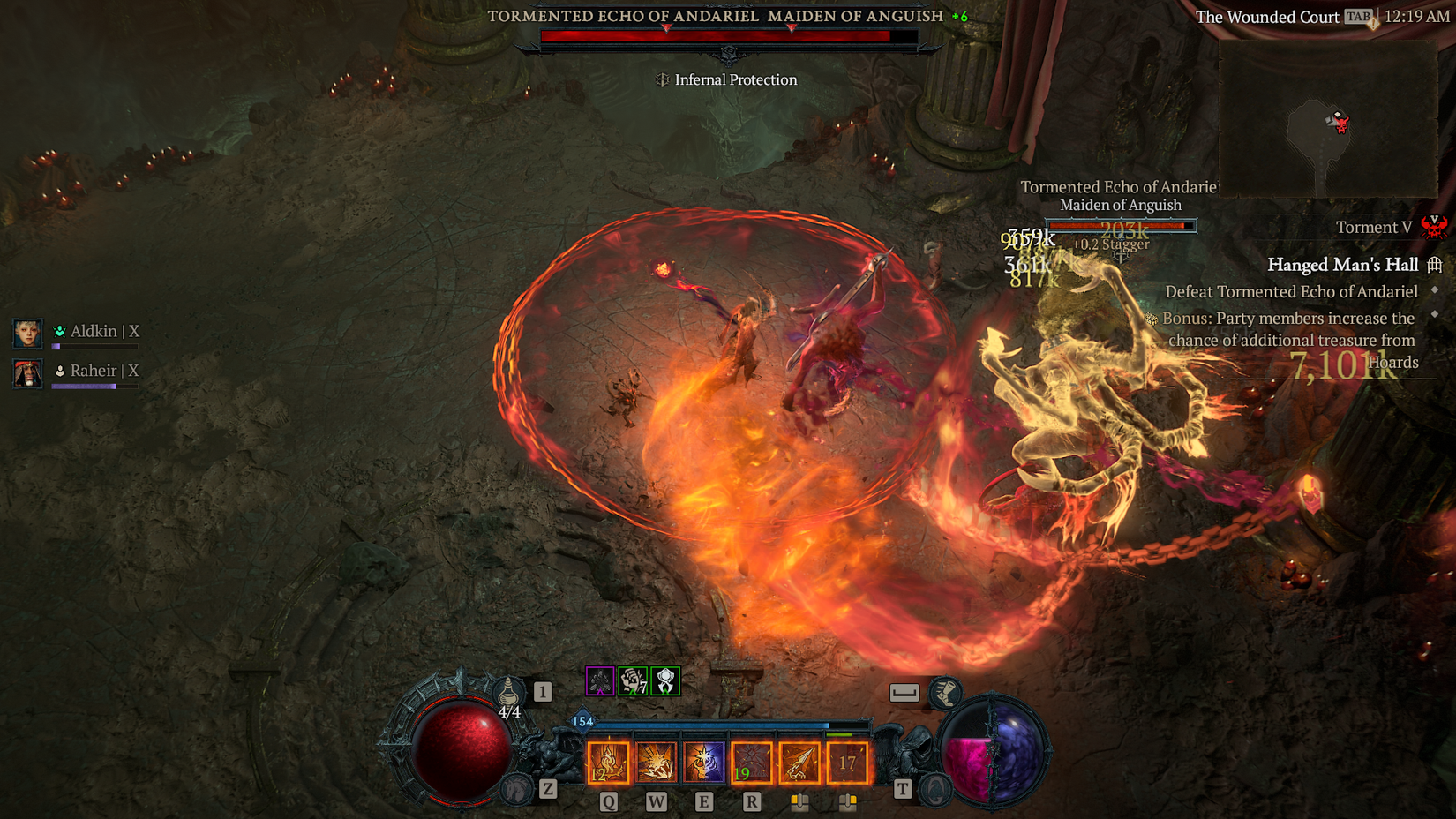 Diablo 4 Warlock Andariel Boss Fight