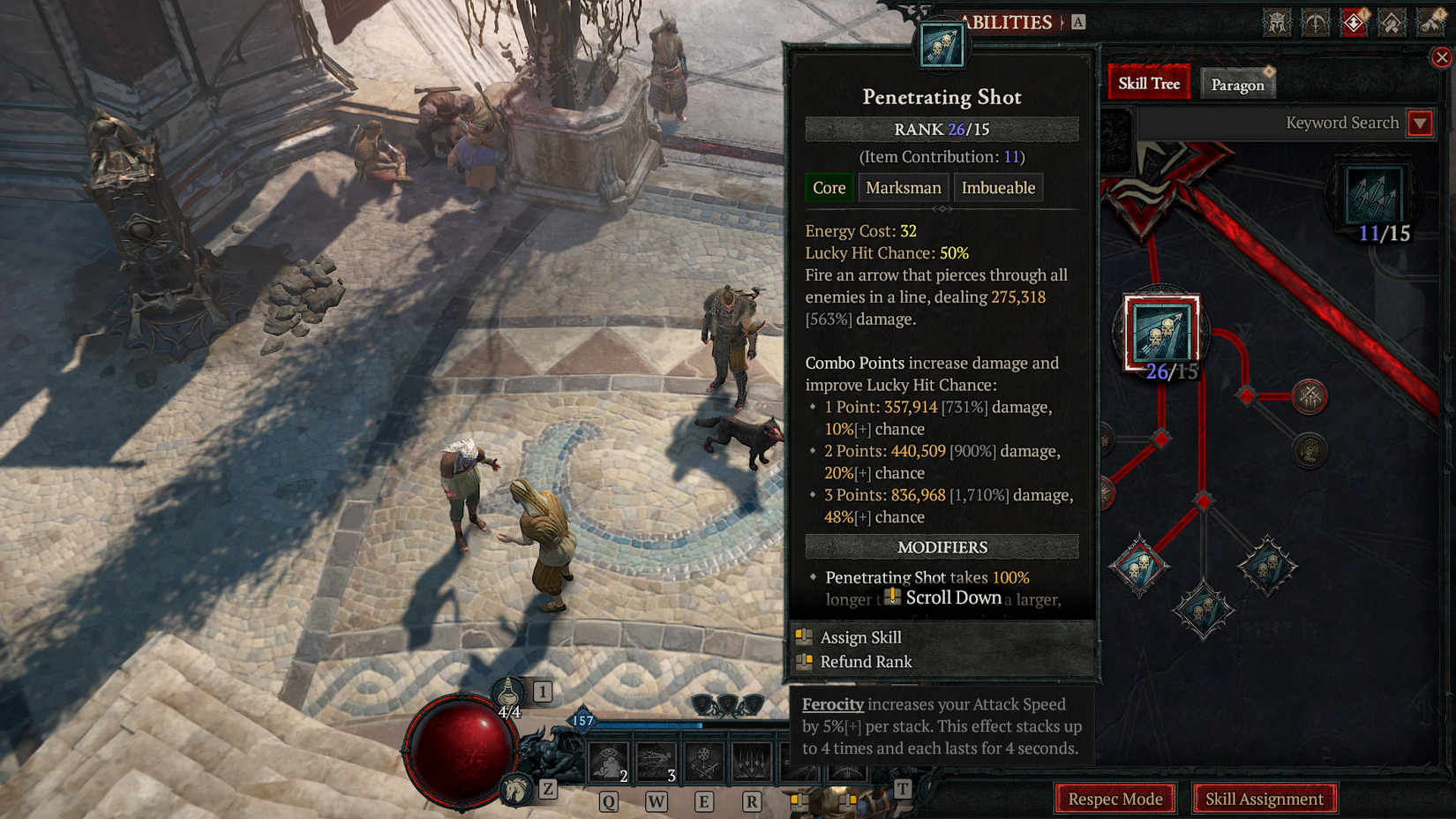 Best Rogue Penetrating Shot Leveling Build in Diablo 4