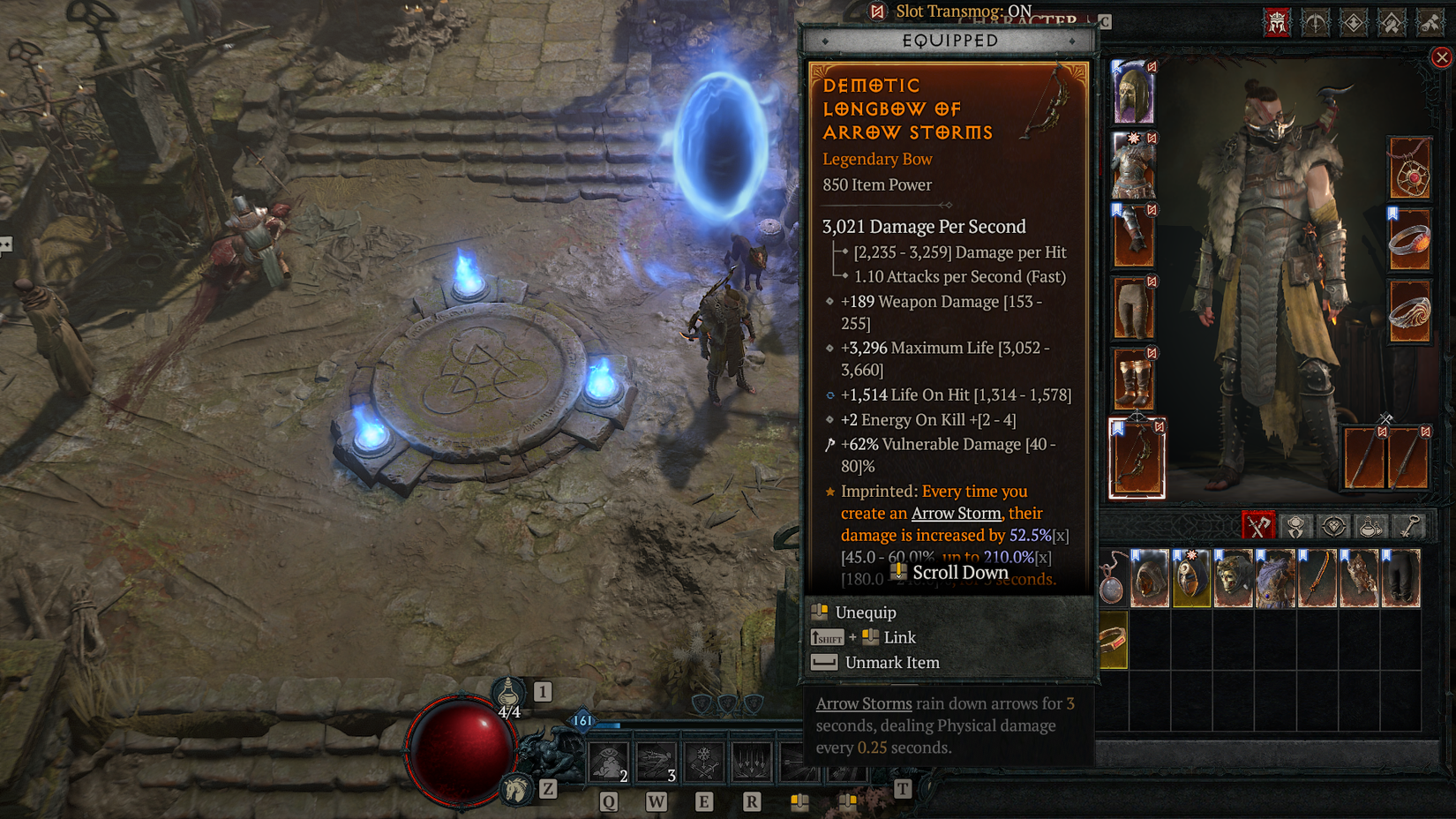 Best Rogue Penetrating Shot Leveling Build in Diablo 4