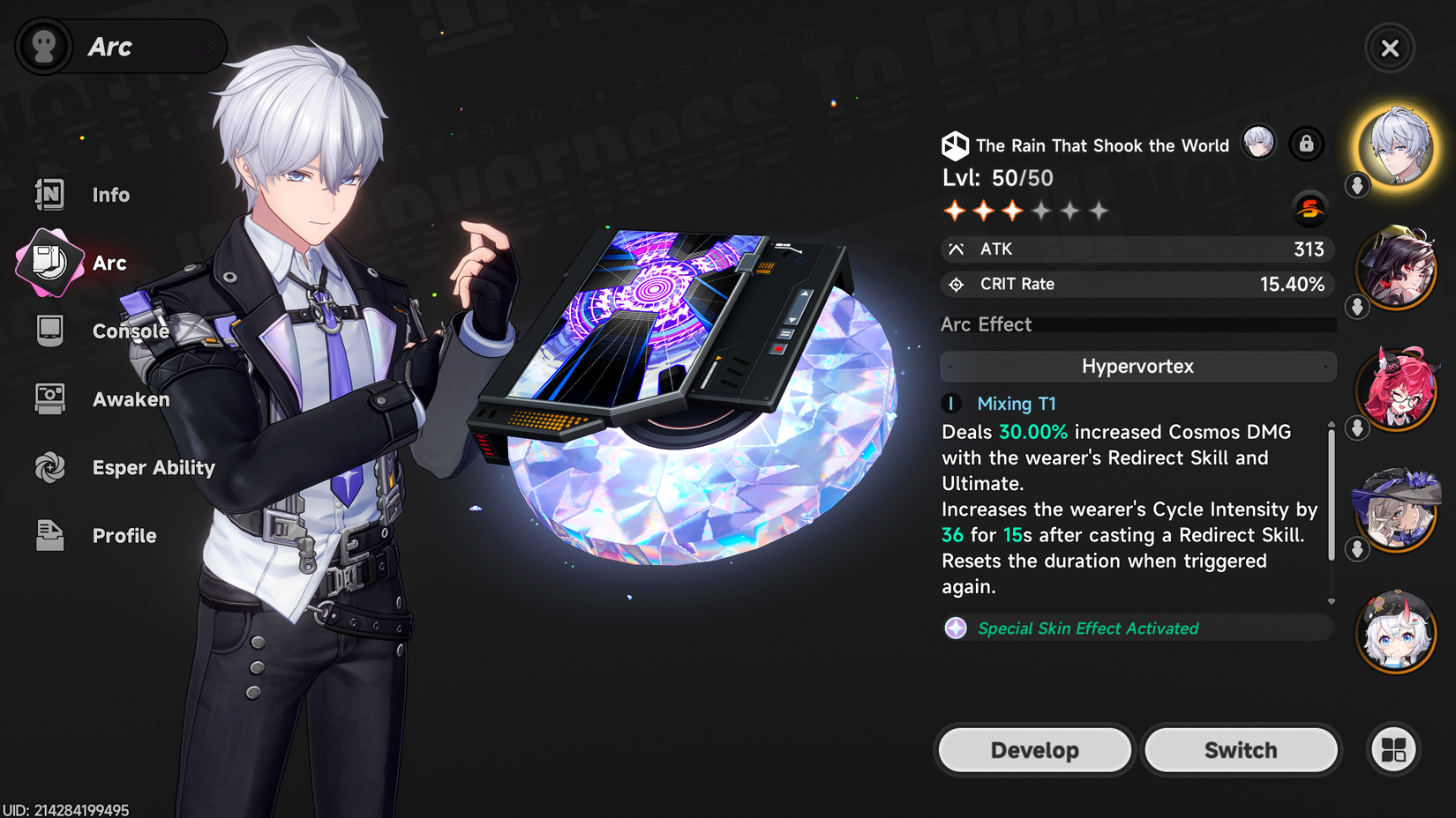 NTE The Rain That Shook The World level 50 stats