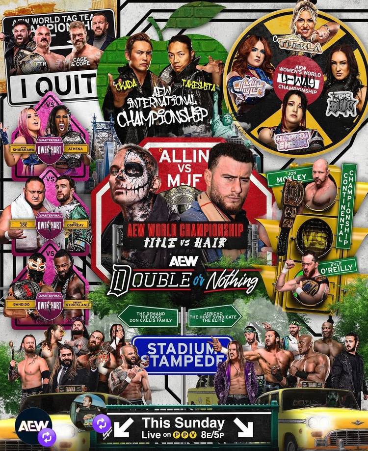 All matching graphic for Aew don 2026