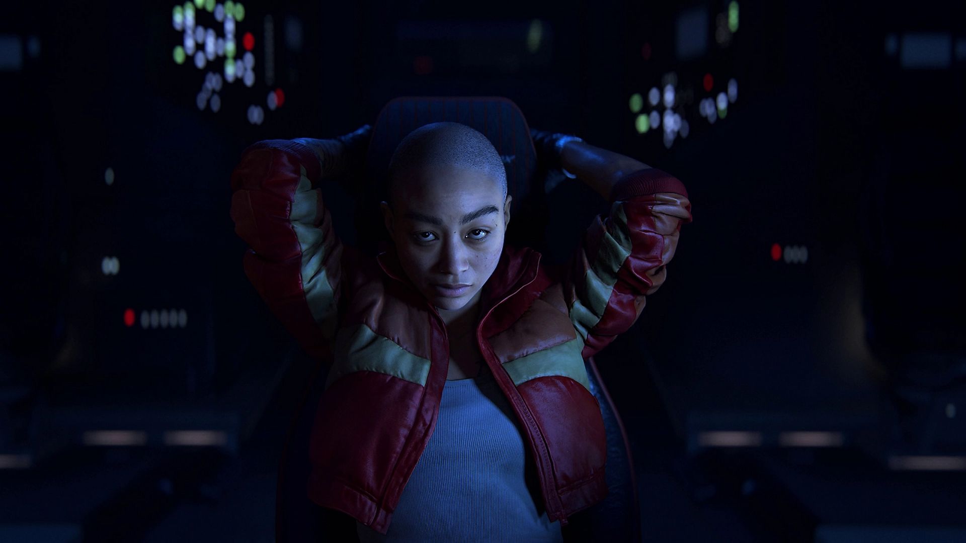 Jordan A. Mun sits on a chair in Intergalactic: The Heretic Prophet