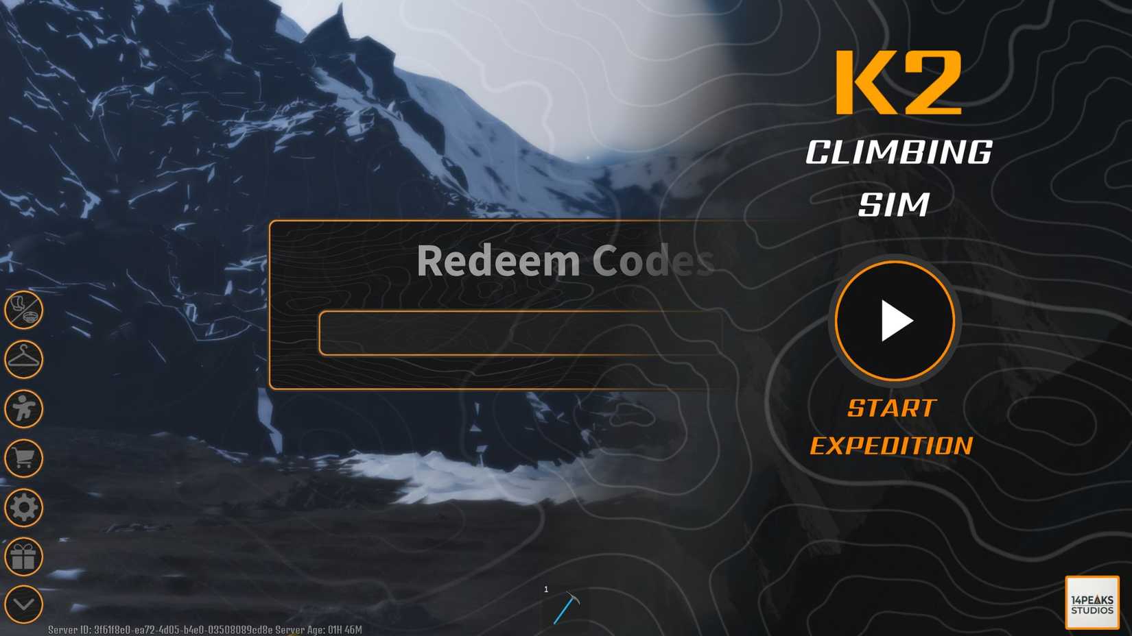 K2 Climbing simulation code tab