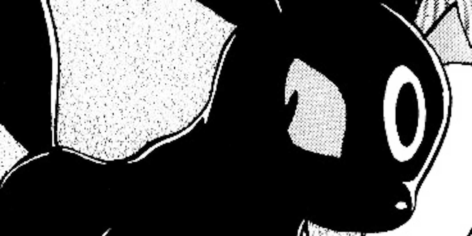 Karen's Umbreon looks to her side.