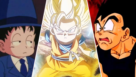 Kid Goku, SSJ Mini Goku and Vegeta
