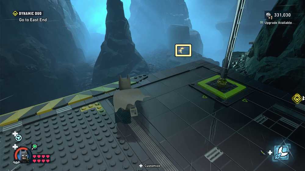 Localiza&ccedil;&atilde;o do Minikit 9 perto do Clean Slate em LEGO Batman Legacy of the Dark Knight