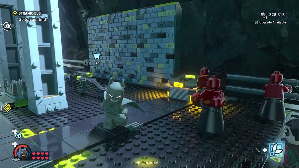 Localiza&ccedil;&atilde;o da WayneTech Cache 6 na &Aacute;rea de Treinamento em LEGO Batman Legacy of the Dark Knight
