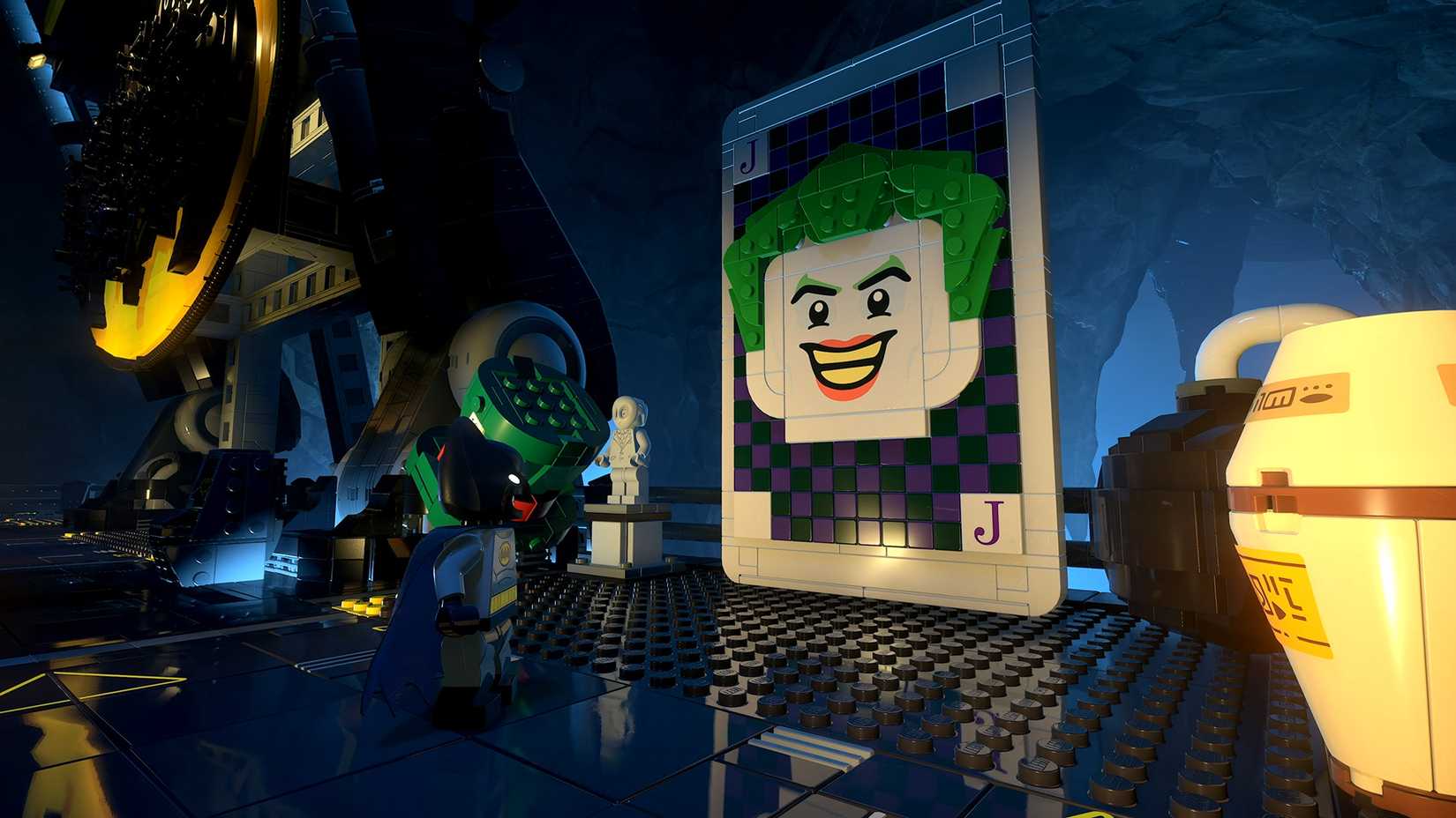 Joker-themed puzzle collectible in LEGO Batman Legacy of the Dark Knight