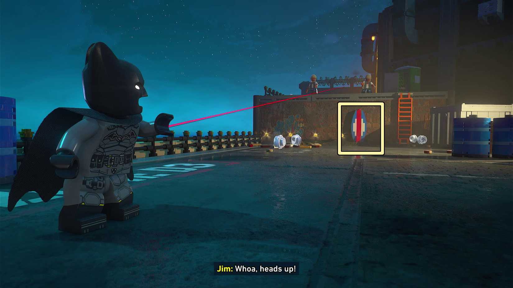 Surfboard 3 location at the bottom of the ladder in LEGO Batman Legacy of the Dark Knight.
